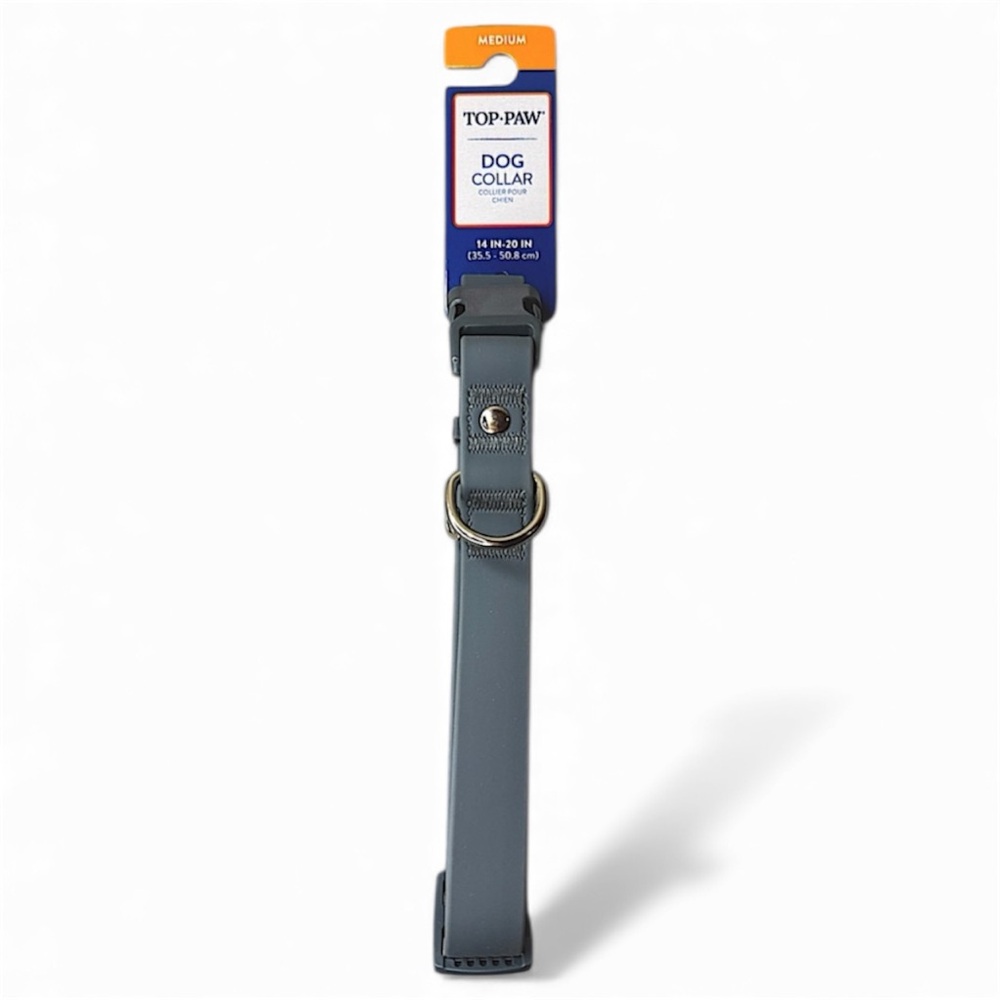 Dog Collar, Slate Blue, Size Medium — Top Paw